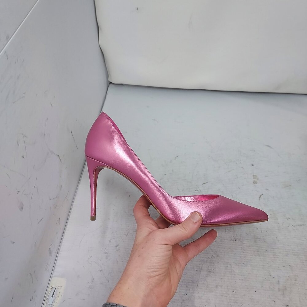 Christian Louboutin Metallic Pink Pointed Toe Pumps - Picture 4 of 11